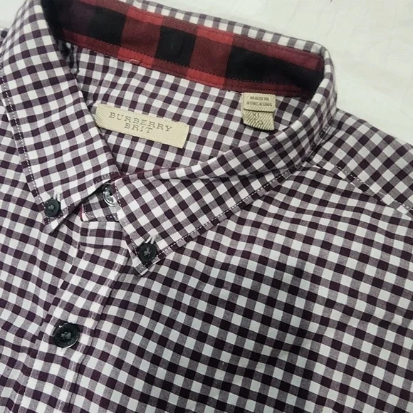 Burberry Black and White Casual Button Down Shirt - Picture 7 of 13